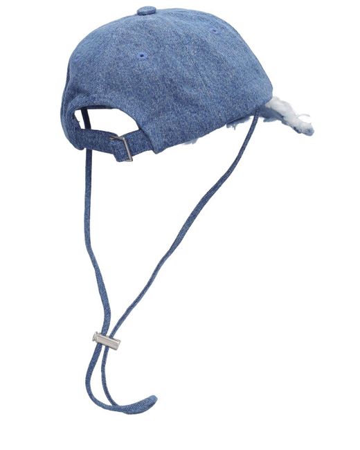 Gorra de algodón Jacquemus de hombre de color Blue