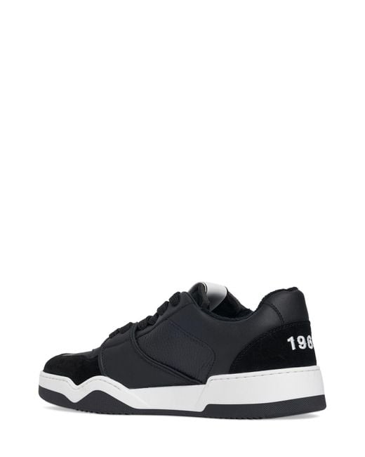 Sneakers in pelle con logo di DSquared² in Black da Uomo