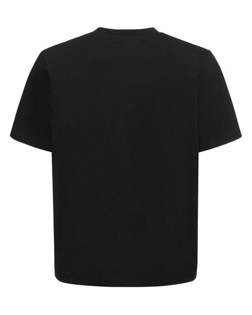Casablancabrand Black Lvr Exclusive Tennis Club Cotton T-Shirt for men