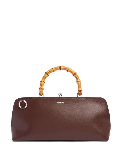 Mujer Bolso Pequeño Goji Bamboo De Piel Unique Jil Sander de color Brown