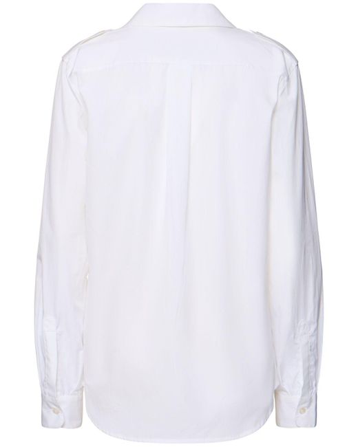 Mujer Camisa De Algodón Coperni de color White