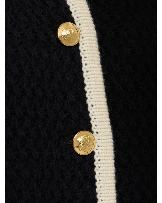 Nili Lotan Black Perah Wool Knit Cardigan
