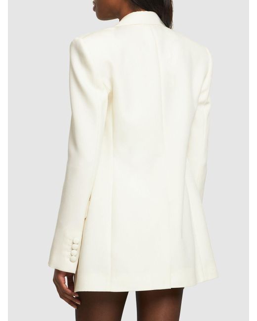 Stella McCartney Natural Double Breasted Tuxedo Jacket