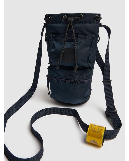 Porter-Yoshida and Co Blue Potr Ride Nylon Cylinder Crossbody Bag for men