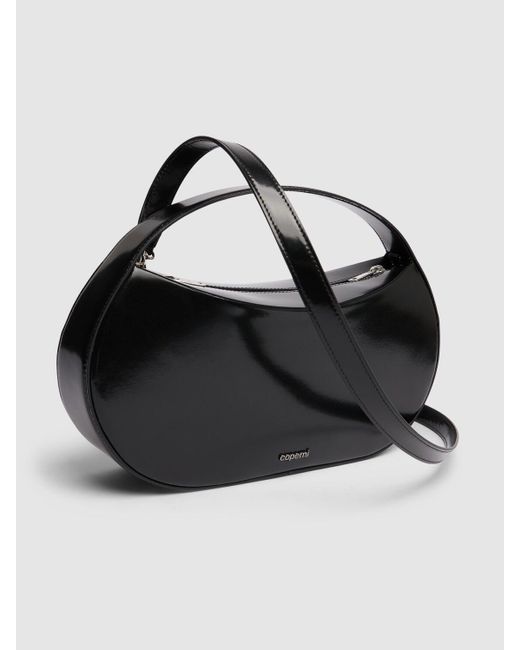 Coperni Black Sound Swipe Gloss Leather Bag