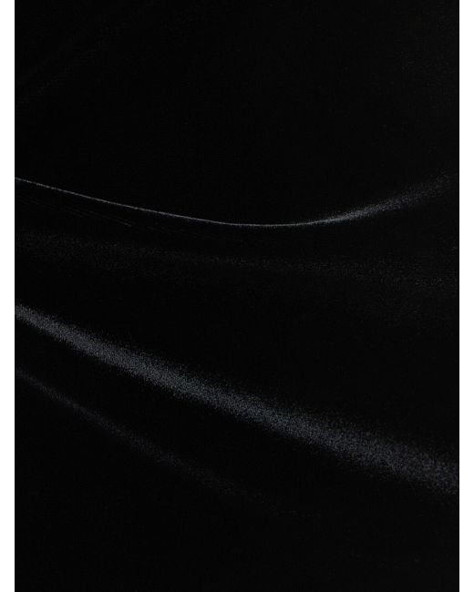 Minigonna in velluto di misto viscosa di Wardrobe NYC in Black