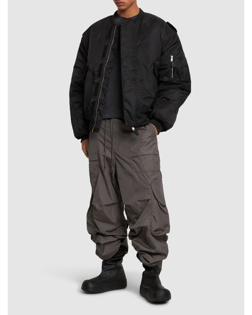 Pantalones cargo de nylon Entire studios de hombre de color Gray