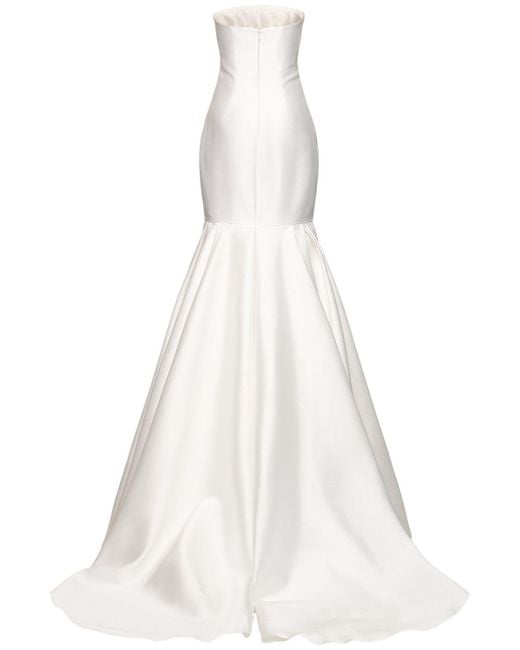Solace London White Neva Twill Maxi Dress