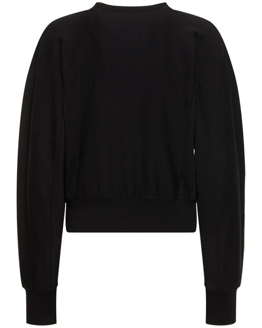 Vivienne Westwood Black Kurzes Sweatshirt Aus Baumwolljersey "cynthia"