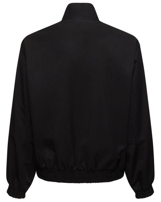 Auralee Black Reversible Cotton Blend Chambray Jacket for men