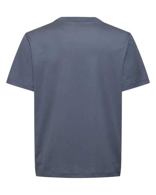 Brioni T-shirt Aus Baumwolljersey in Blue für Herren