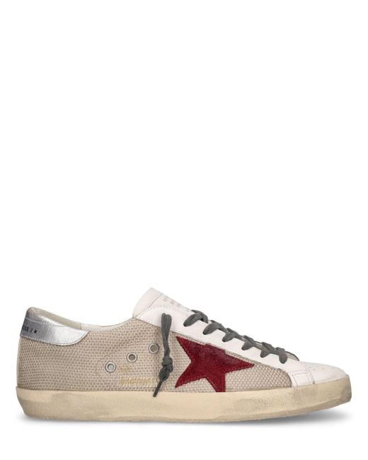 Golden Goose Deluxe Brand Pink Super-star Leather & Tech Sneakers for men