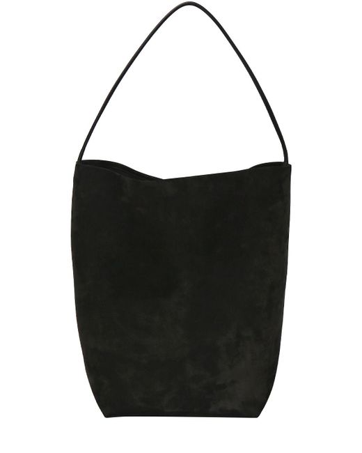 Borsa shopping grande park in camoscio di The Row in Black
