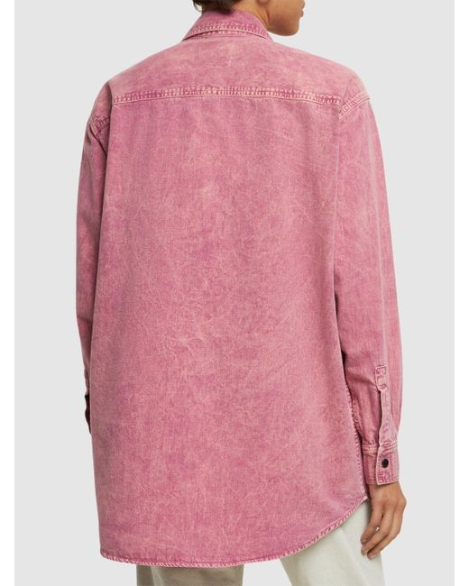 Chemise en coton verane Isabel Marant en coloris Pink