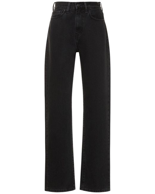 Jeans rectos con cintura alta Carhartt de color Black