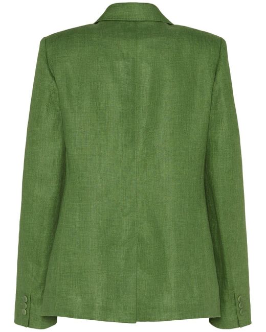Weekend by Maxmara Green Blazer Aus Leinencanvas "nalut"