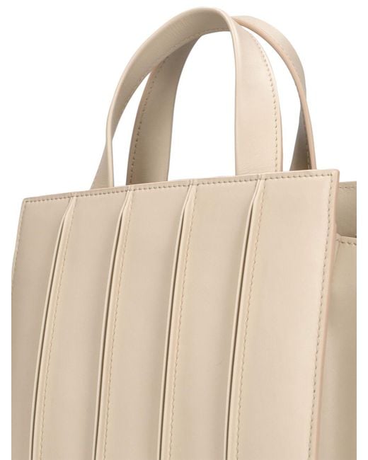 Max Mara Natural Whitney Soft Leather Top Handle Bag