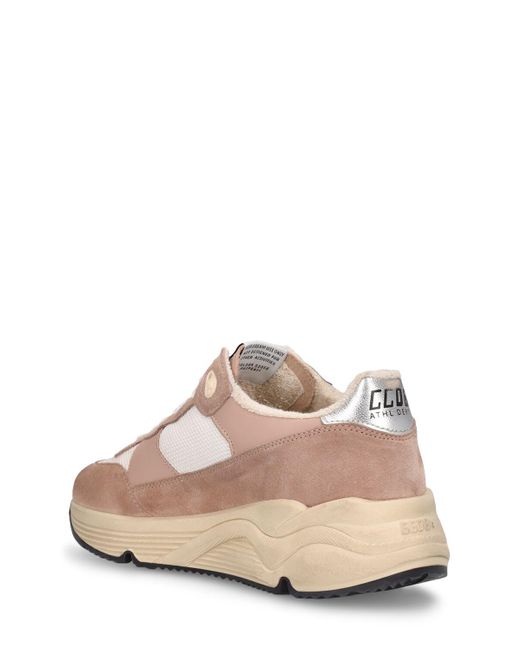 Golden Goose Deluxe Brand Pink 30mm Running Sole Leather Sneakers