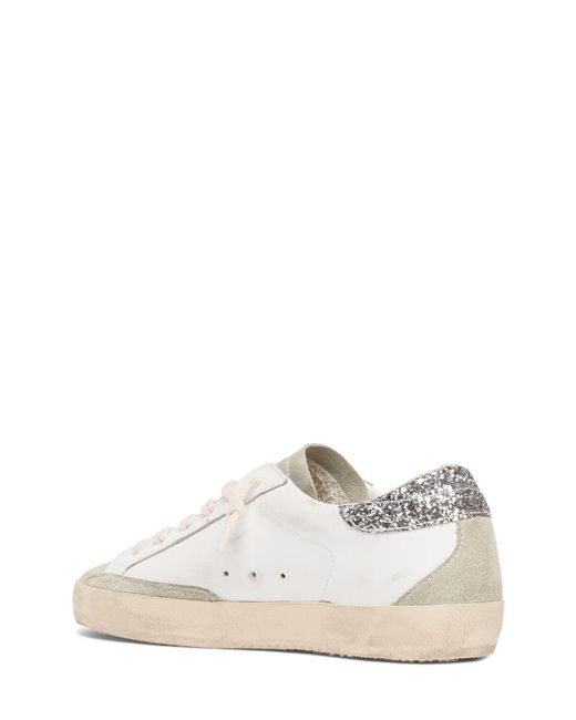 Golden Goose Deluxe Brand White 20mm Super-star Leather Sneakers