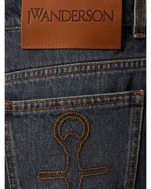 J.W. Anderson Blue Bootcut-jeans Aus Denim Mit Ausgeschnittenem Knie