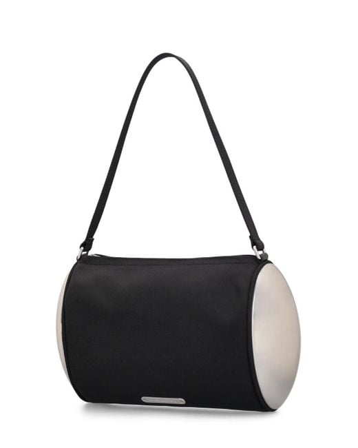 Alexander Wang Black Dome Barrel Nylon Twill Shoulder Bag