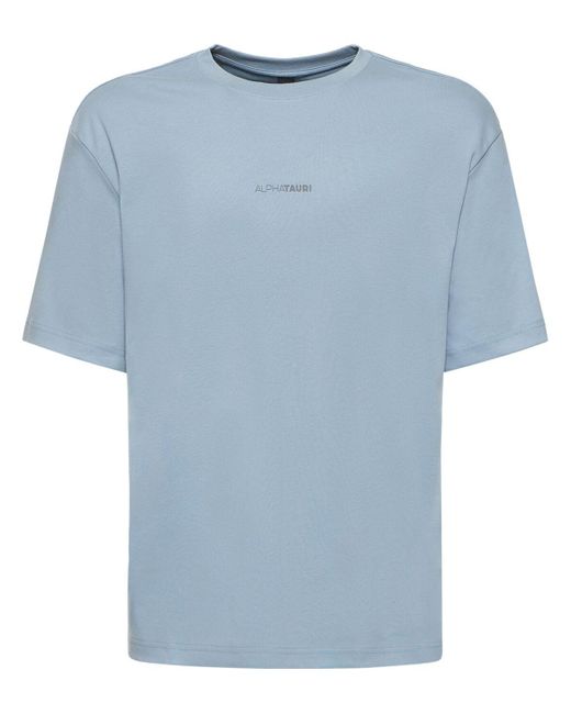 ALPHATAURI Blue Janso T-shirt for men