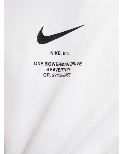 ventilación jugo Antibióticos T-shirt imprimé logo Nike pour homme en coloris Blanc | Lyst