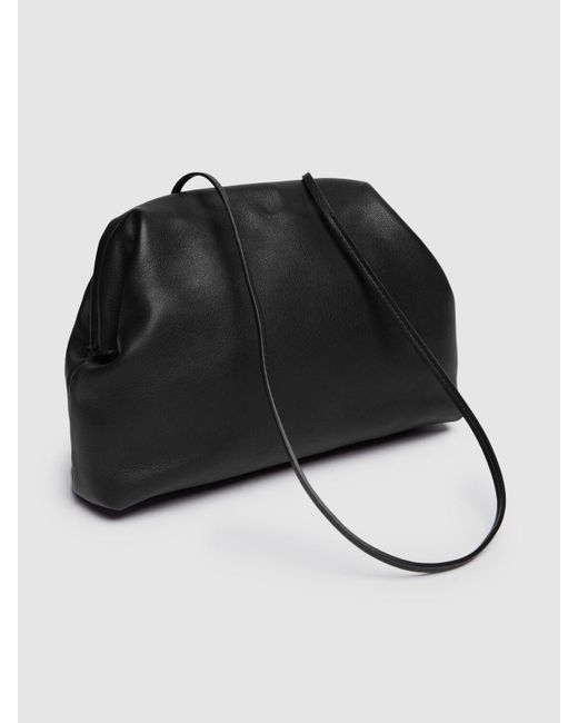 The Row Miraサドルレザークラッチ Black