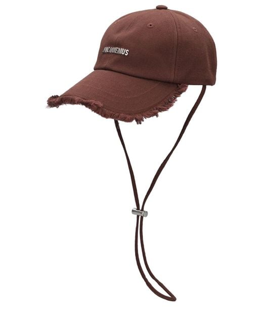 Gorra de algodón Jacquemus de color Brown