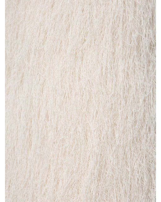 Entire studios Natural Micro Fringe Skirt