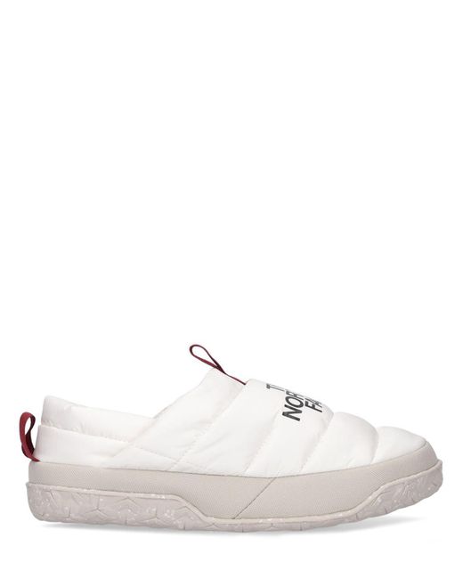 The North Face White Nuptse Down Mules