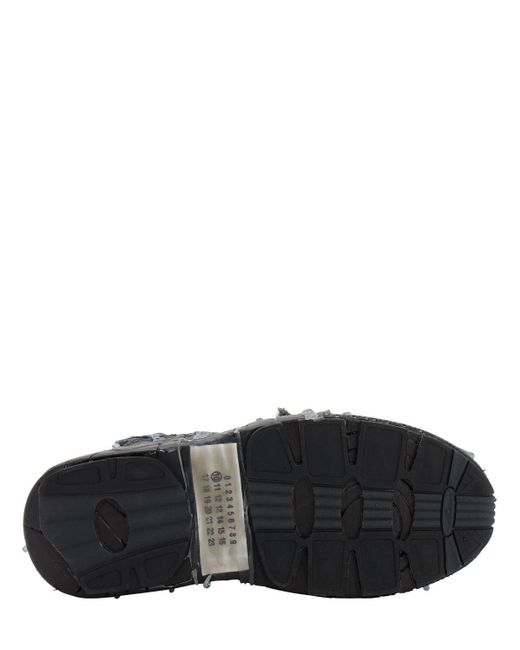 fusion leather and mesh sneakers