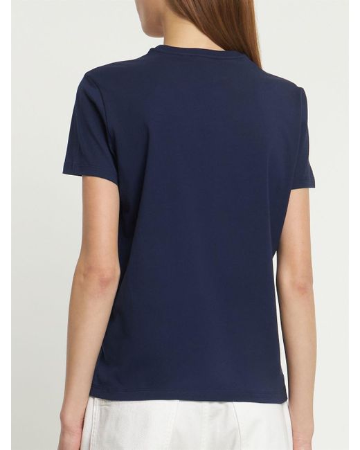 Ralph Lauren Collection Bear Cotton Jersey T-shirt in Blue | Lyst Canada