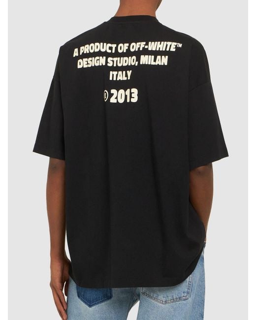 Off-White c/o Virgil Abloh T-shirt Aus Baumwolle Mit Logo "cryst" in Black für Herren