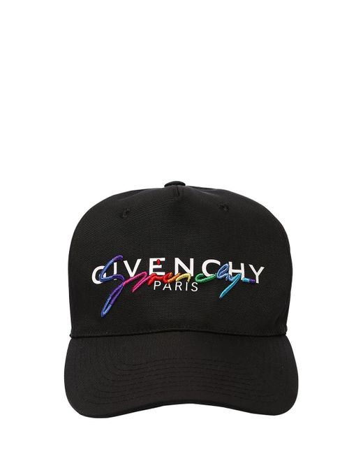 Givenchy Black Printed Shell Baseball Cap for men