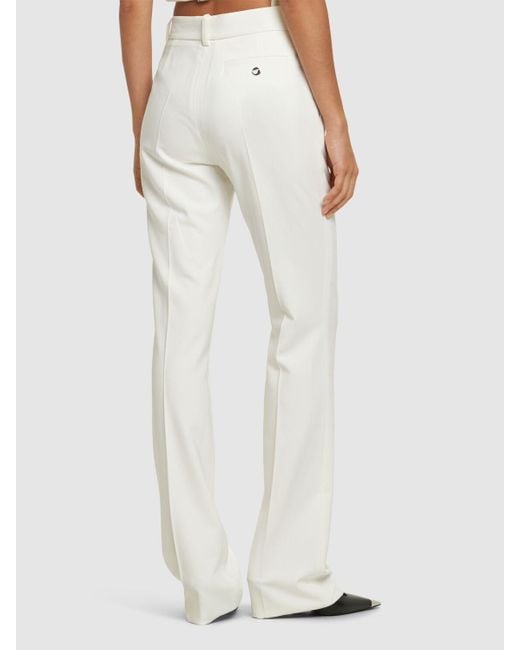 Coperni White Straight Tailored Pants