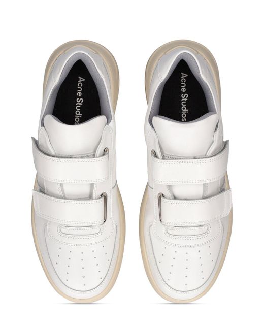 Acne Sneakers Aus Leder "perey Friend" in White für Herren