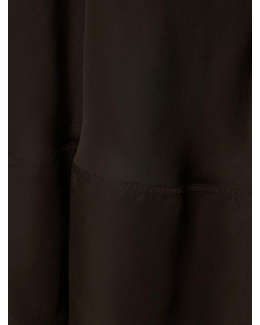 Lemaire Black Bias Cut Long Skirt