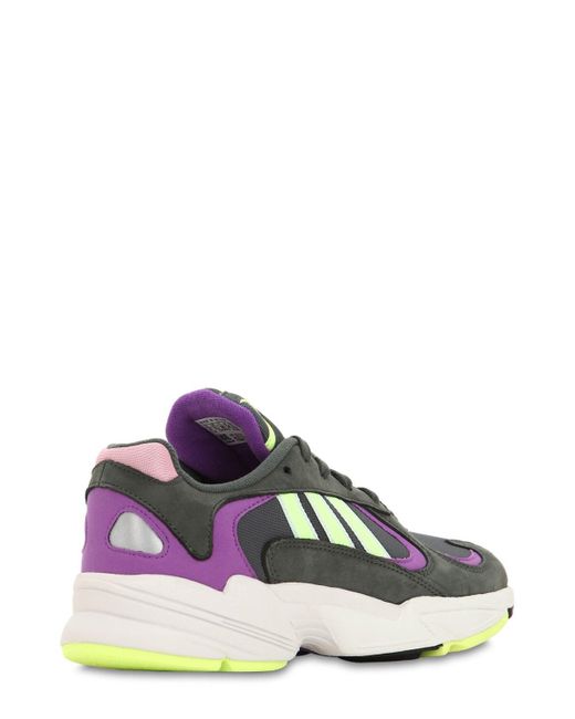 yung 1 suede and mesh sneakers