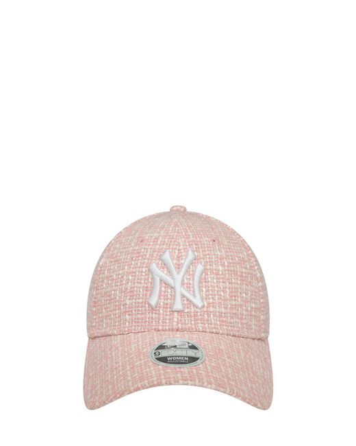 KTZ Pink Ny Yankees Female Summer Tweed Hat