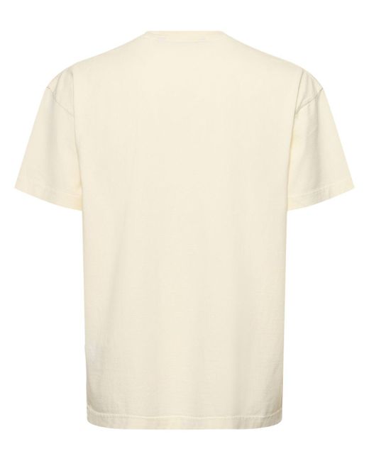 Palm Angels T-shirt Aus Baumwolle Mit Druck in Natural für Herren