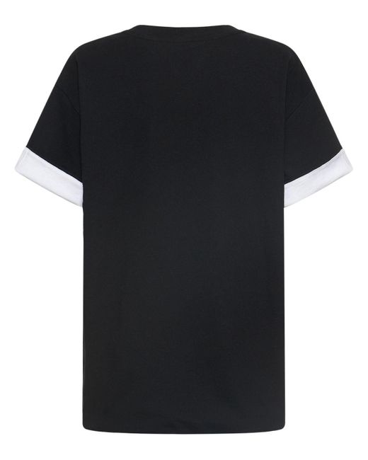 Bottega Veneta Black Double Layered Cotton T-shirt for men