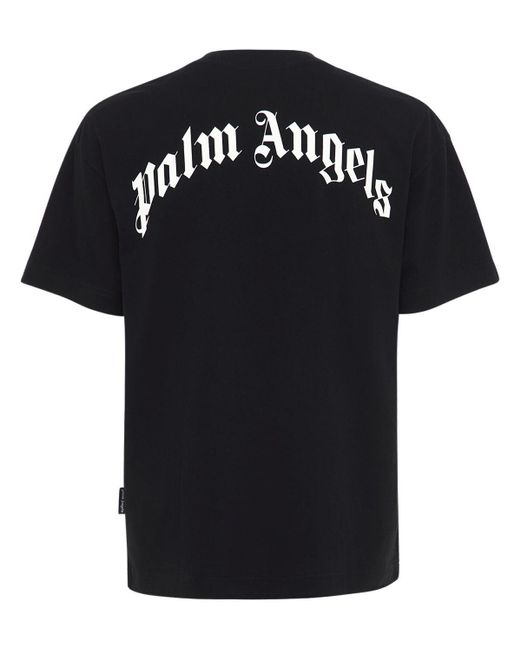 Palm Angels Black Lvr Exclusive Rainbow Patch T-shirt for men