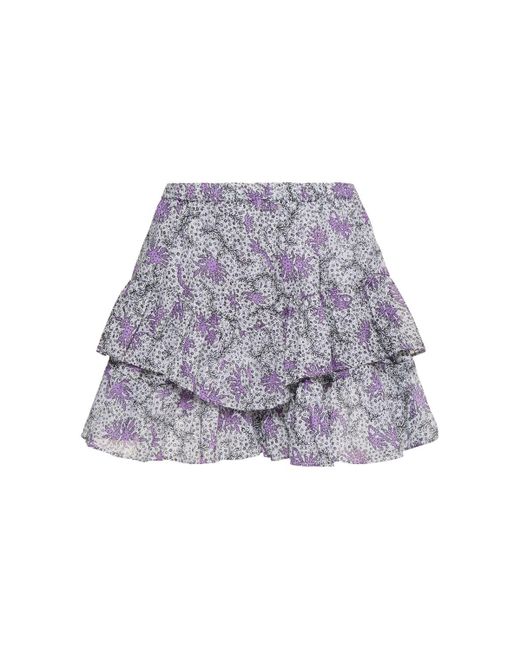 Isabel Marant Jocadia コットンボイルミニスカート Purple