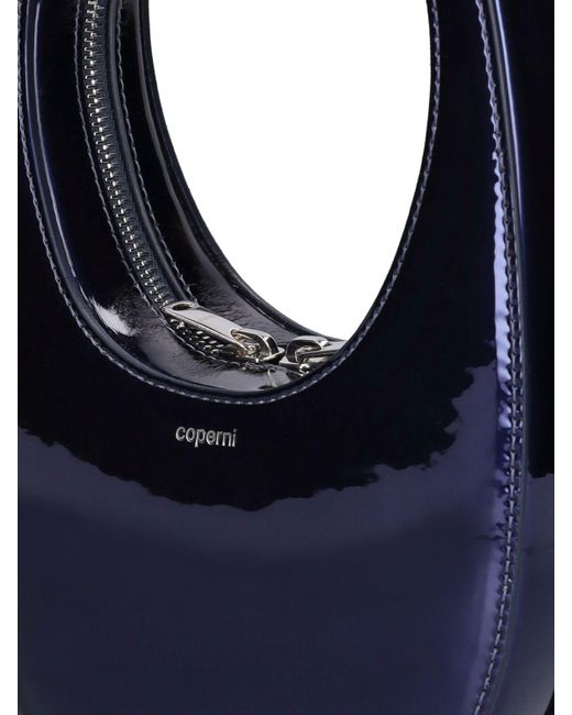 Coperni Blue Mini Swipe Leather Shoulder Bag for men