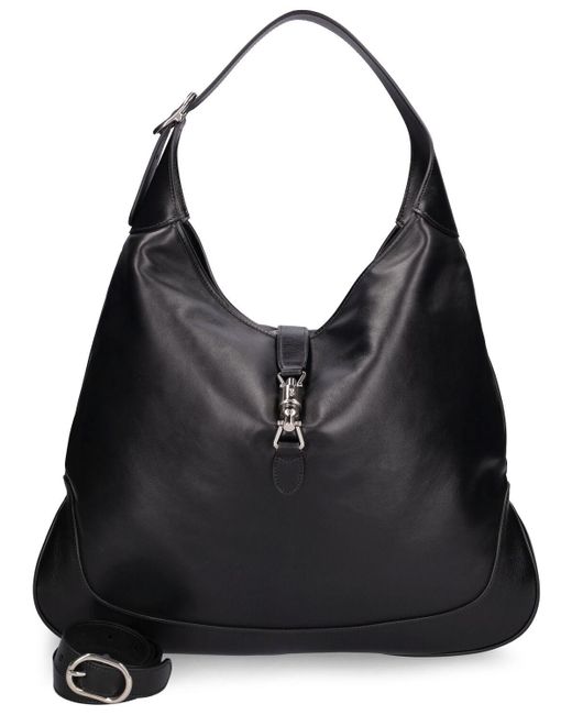 Gucci Black Medium Jackie 1961 Leather Hobo Bag