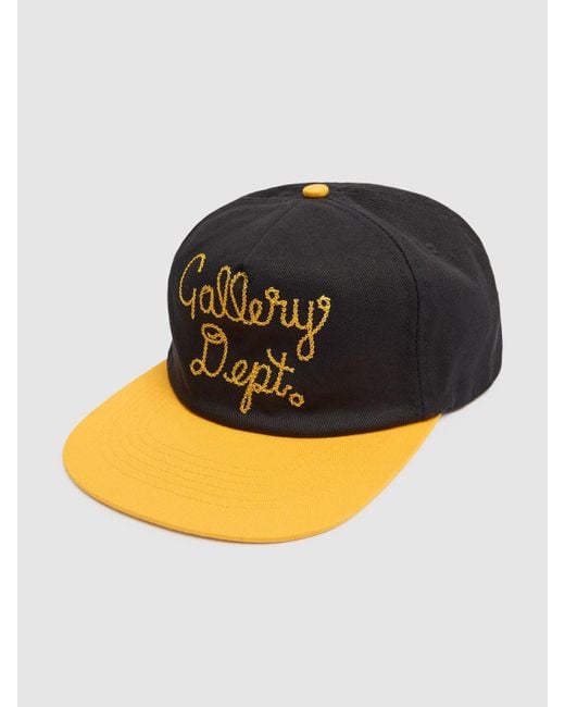 GALLERY DEPT. Black Collector Canvas Cap for men
