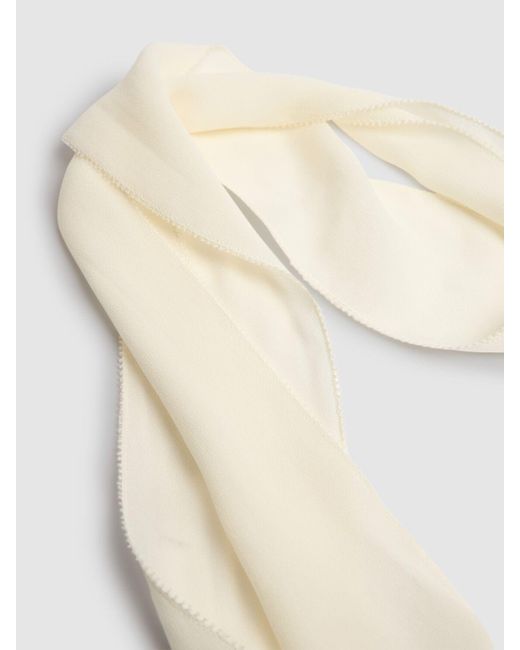Donna Foulard Con Fiore di Zimmermann in White