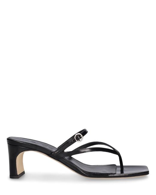 Aeyde Black 55mm Giselle Leather Mules