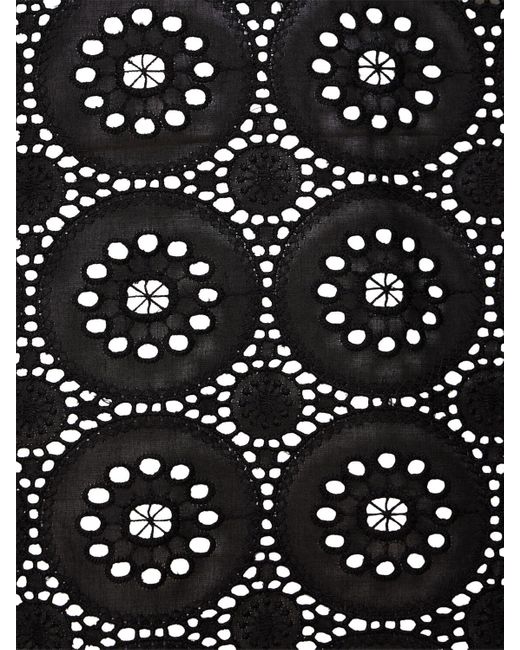 Matteau Black Broderie Anglaise Mini Tunic Dress